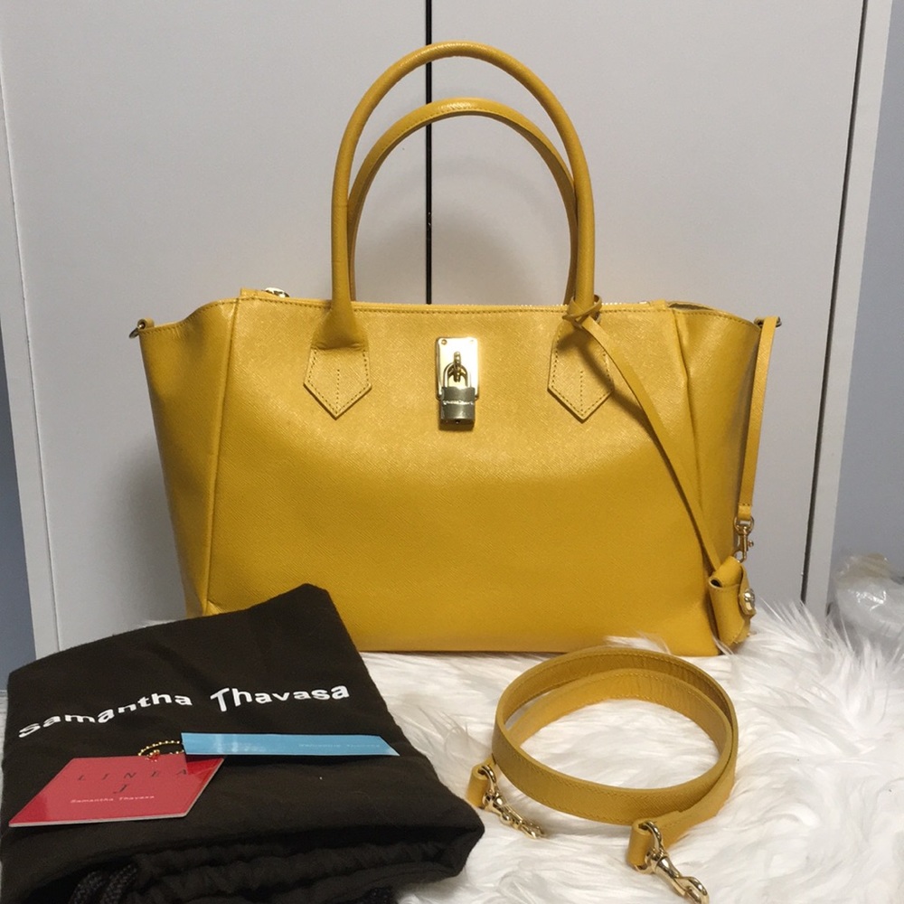 Samantha Thavasa satchel (yellow)